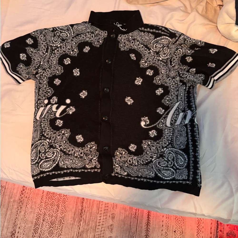 AMIRI Monochrome Paisley Knit